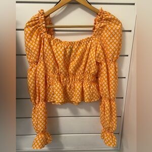 Divided 🍊 babydoll off-shoulder blouse, size S